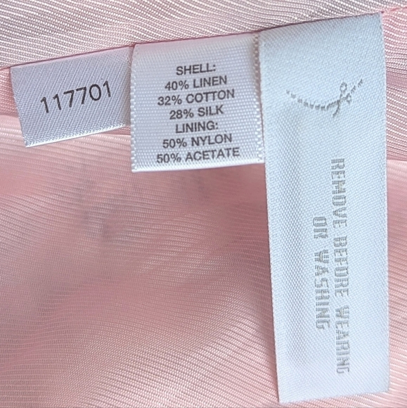 Ann Taylor Loft Spring Duster ¾ Sleeve Silk Linen Blend Floral Blush Charcoal Wh - Picture 5 of 9